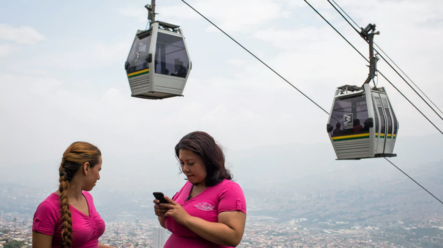 Linbanan i Medellín en klimatsmart succé för pendlare